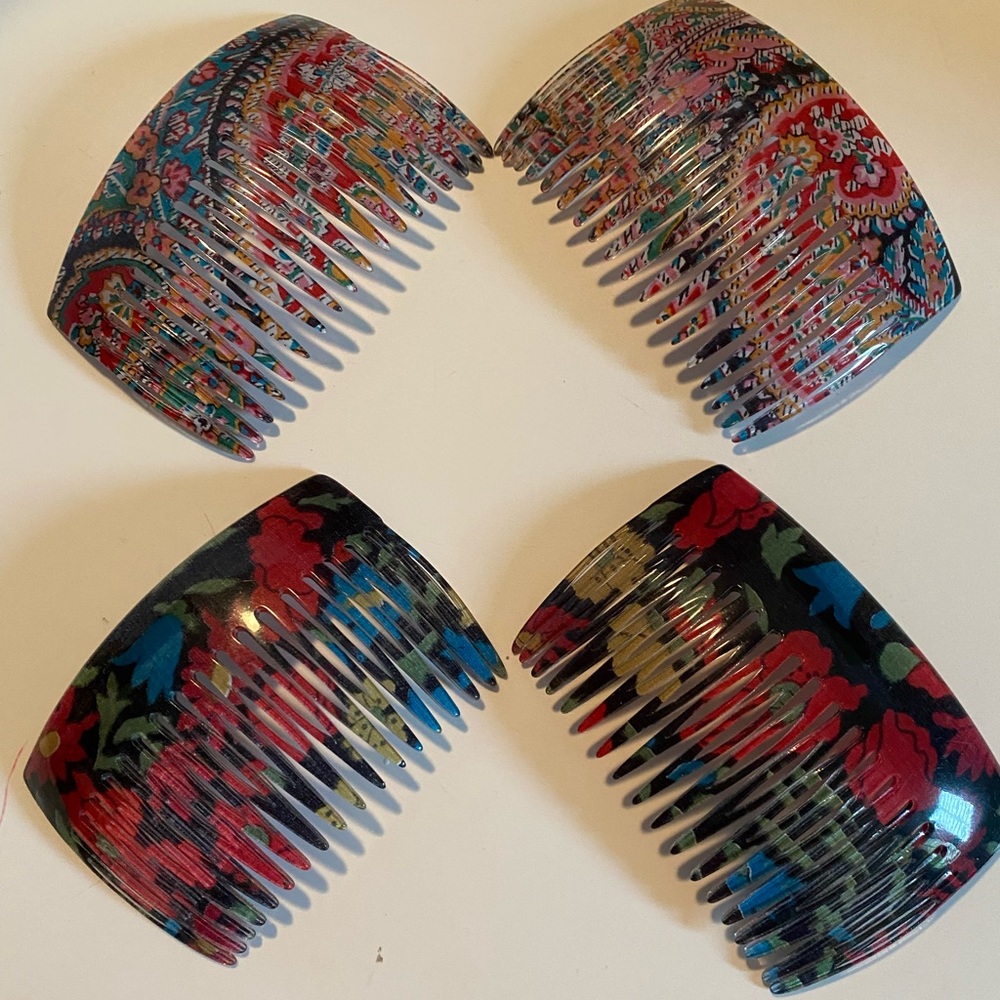 Hair Combs from Liberty of London, Regent St., London, two pair, NWOT!